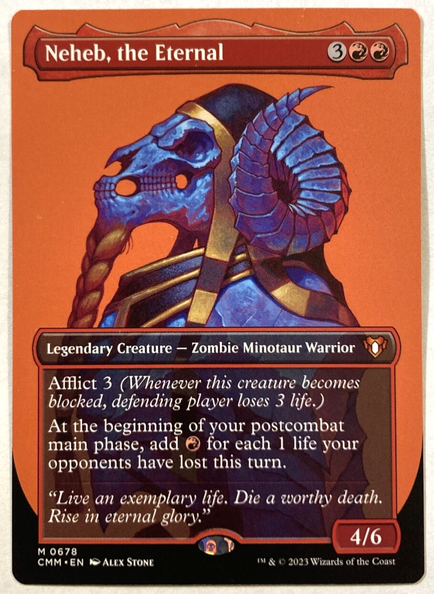 MTG Neheb, the Eternal BORDERLESS Commander Masters 0678 NM | eBay
