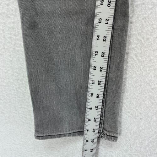 Levi's 511 Slim Fit Jeans Men's Size 32 x 30 - Gray Black Distressed Stretch - Picture 4 of 11