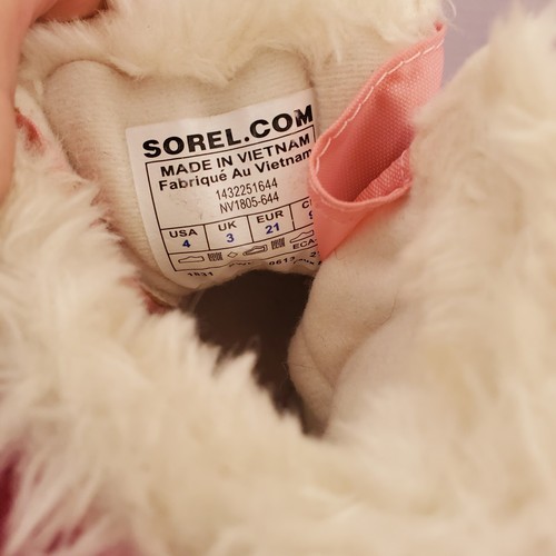 SOREL Ski Snow Commander Girl Winter Boots Toddler Size 4 Pink black - Picture 5 of 7