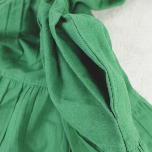 Apiece Apart Dress Womens Medium Green Maurino Drop Waist - Picture 13 of 14