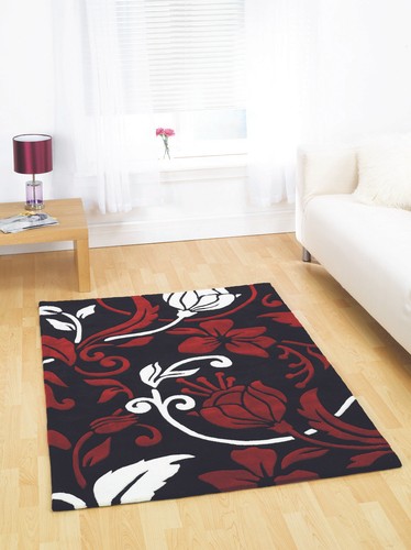NEW SMALL MEDIUM EXTRA LARGE SOFT QUALITY BRIGHT DARK RED RUGS (CHEAP MATS SALE) - Picture 10 of 40