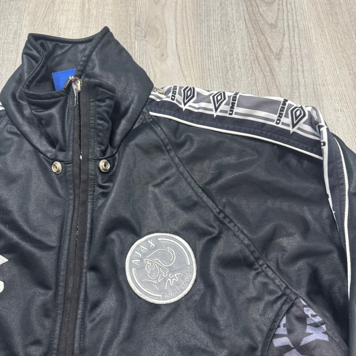 Vintage Umbro Ajax Training Jacket Mens Large Black 90s Vintage Umbro Ajax Training Jacket Mens Large Black 90s