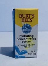 Burt's Bees Hydrating Concentrated Serum With Hyaluronic Acid 0.5 Oz New