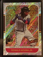 Highlights Rapture Parallel 2021 Donruss #HI8 Ronald Acuna Jr. Atlanta Braves SP