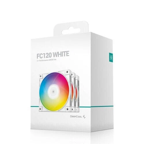 DeepCool FC120 WHITE-3IN1 Performance 120mm ARGB LED PWM Fan - Image 4 of 4
