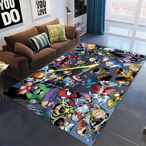 3D Cartoon Boden Teppich Matte Türteppich Vorleger Schlafzimmer Wohnzimmer Antirutsch - Bild 5 von 39