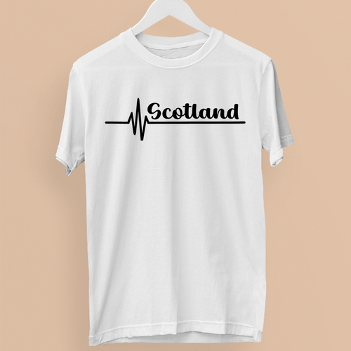 Scotland Heart Beat T-shirt Scottish Country Scottish Gaelic Scots English Love - Picture 10 of 20