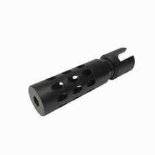 Black Compensator Muzzle Brake For Ruger 1022 10/22 Adapter 1/2x28 TPI Thread