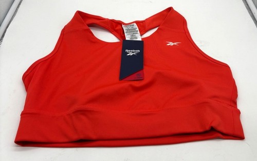 Sujetador deportivo Reebok Running Essentials para mujer (talla grande) en rojo dinámico, 1X - Imagen 5 de 10