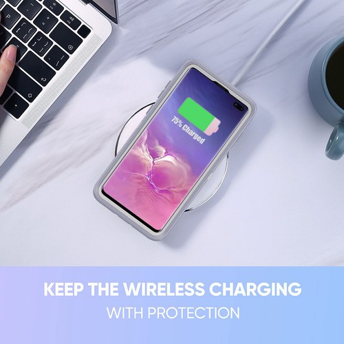 For Samsung Galaxy S10/S10e/S10+ Hybrid Rubber Phone Case Cover / Tempered Glass - Picture 30 of 54