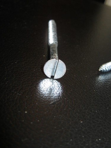 Slotted Woodscrews - Hardened Steel ZP Countersunk Twinthread NOS - wood screws - Picture 4 of 4