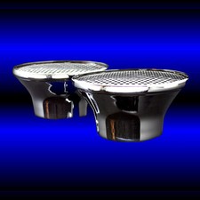 Dual Velocity Stack Air Cleaners For Oldsmobile 330 350 455 Chrome Olds