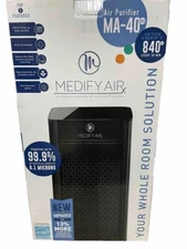 Medify MA-40 Tower HEPA H13 Air Purifier 840 sq ft Coverage Black- Open box 