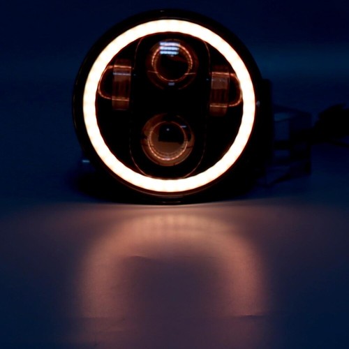 Faros LED 5,75 RGB anillo ojos de ángel multicolor DRL bluetooth control remoto - Imagen 12 de 12