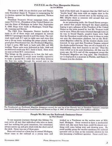 Boletín de pistas Pere Marquette Sociedad Histórica Noviembre 2003 Fernando de Magallanes - Imagen 2 de 4
