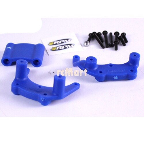 RPM Blue Rear Bearing Carriers for Traxxas e-Rustler,e-Stampede,bandit