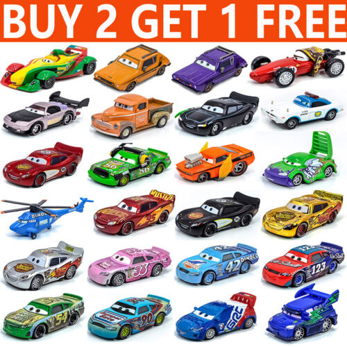 Lightning McQueen Diecast 1:55 Model Car Toys Gifts Disney Pixar Cars Lot Loose - Afbeelding 1 van 300