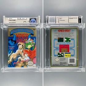 NES King's Knight (1985) Nintendo Sealed WaTa 7.5 Complete CIB New Unopened