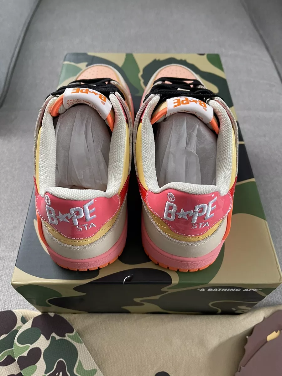 A Bathing Ape SK8 STA Ladies Size 6 (24cm) Orange