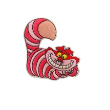 Cheshire Cat Alice in Wonderland Patch, Iron On/Sew On