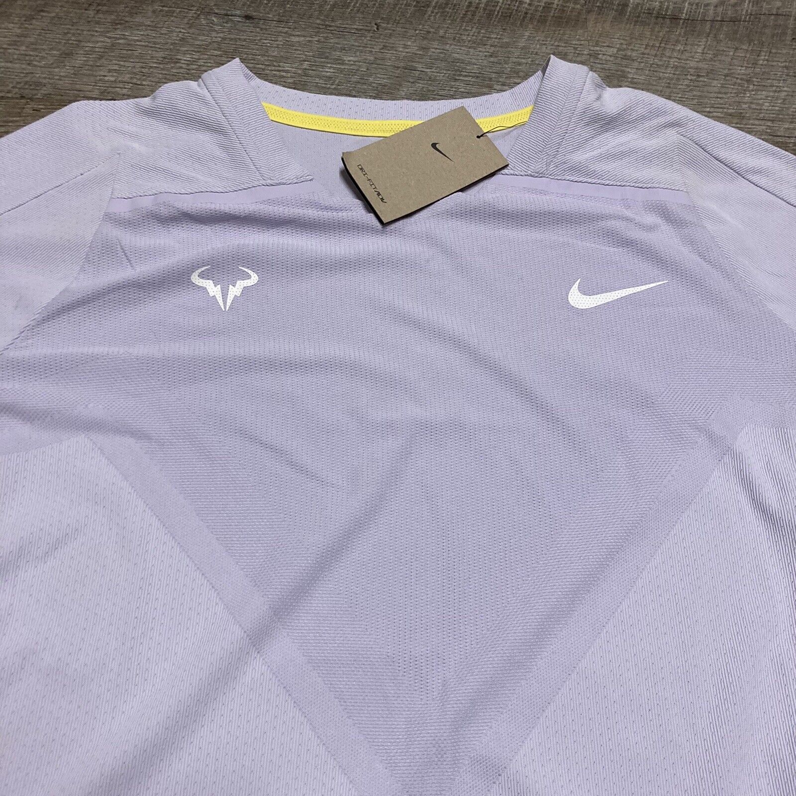 Nike Court Tennis Rafa Nadal Dri-Fit ADV Grand Slam Top DD8540 546 Violet Sz M