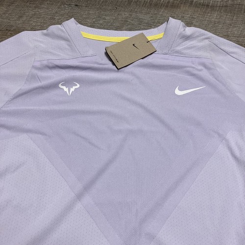 Nike Court Tennis Rafa Nadal Dri-Fit ADV Grand Slam Top DD8540 546 Violet Sz L - Picture 2 of 12