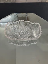 Octave Cut by Pairpoint - American Brilliant Cut Olive Bowl