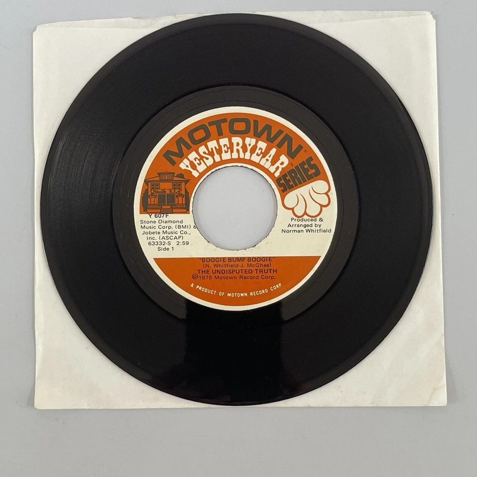 The Undisputed Truth - Boogie Bump Boogie / UFO’s 7" 45 Motown NM - Image 2 of 4