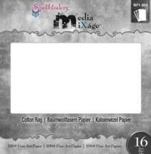 Spellbinders COTTON RAG Paper Sheets Mixed Media MP1-004 - NEW SEALED