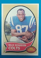 1970 Topps Willie Richardson    #246 Baltimore Colts