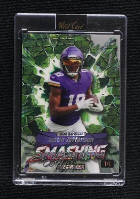 2026 Just the Hits Smashing Green Stealth Foil 1/1 Justin Jefferson 1w9