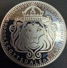 Scottsdale Mint " Lion's Head " Round 1 Troy oz.999 Fine Silver Mint