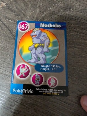 1999 Burger King Poketrivia Card #67 Machoke