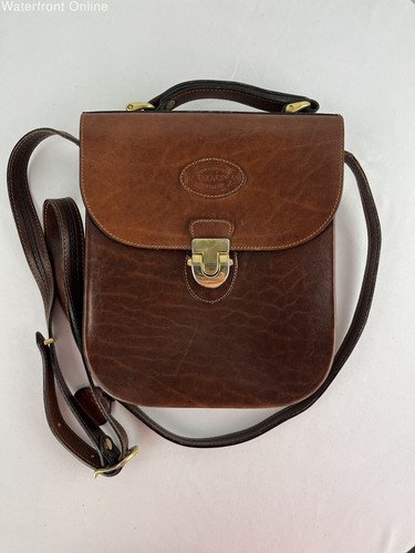 Oroton Vintage Original Handcrafted Leather Cowhide Crossbody Purse