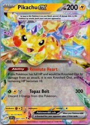 Pikachu ex 057/191 Surging Sparks Double Rare Holo