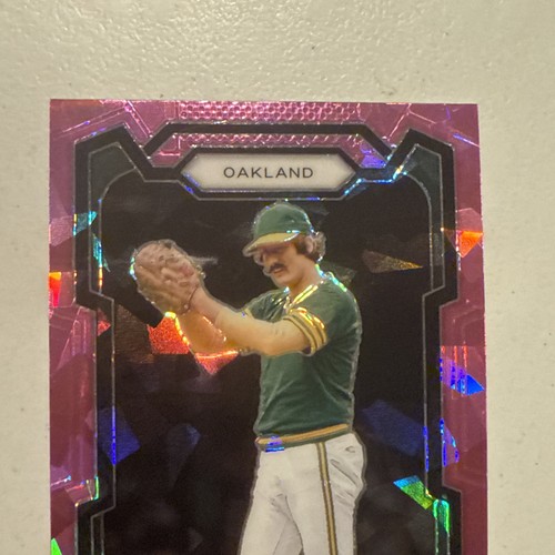 2024 Panini Prizm Baseball Rollie Fingers Pink Ice Prizm - Picture 2 of 7