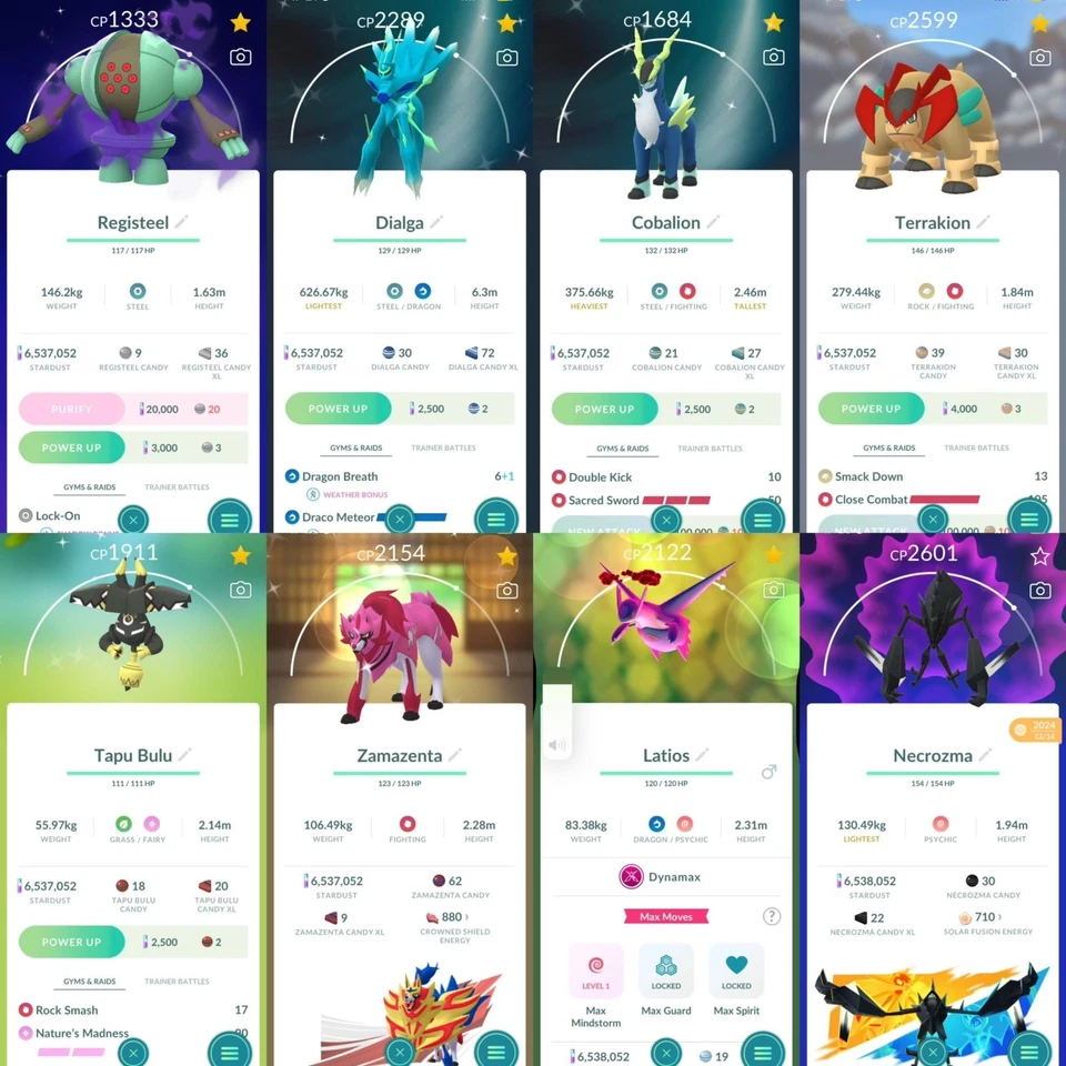 POKE GO LVL 71/ 505 SHINY/ 202 LEGENDARY/ HUNDO DIALGA ORIGIN - Immagine 4 di 4