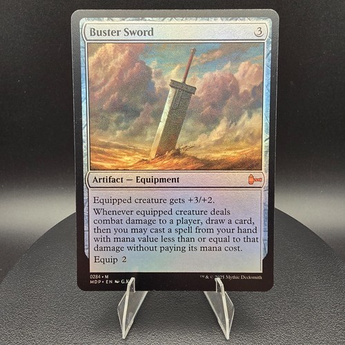 FOIL - Buster Sword - Custom Magic: The Gathering Card - High-Quality - Picture 2 of 6