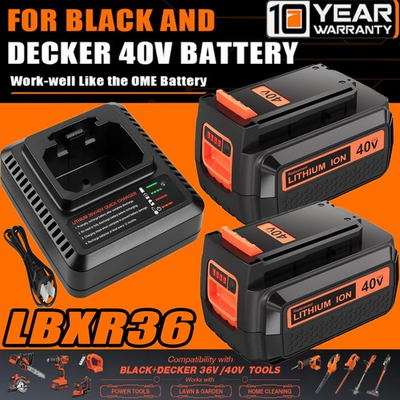 #ad #ad For Black Decker 40V 3.0AH MAX Lithium Ion Battery LBX36 LBX2040 LBXR36 Charger $99.99
