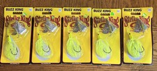 (5) Strike King Buzzbait Spinnerbait "Buzz King" 3/16 oz. Tri-Wing 3 Blade Prop.
