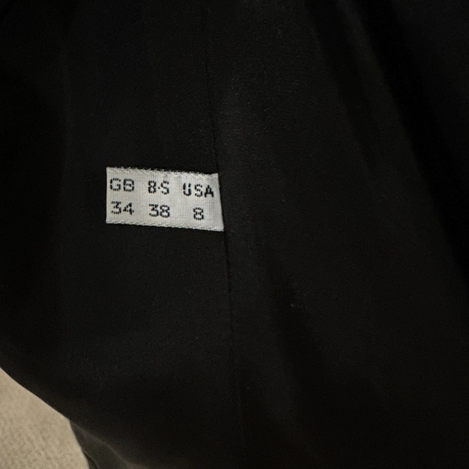 VERSACE AUTENTICO BLAZER DONNA VINTAGE GENNY LANA SETA NERO taglia 8