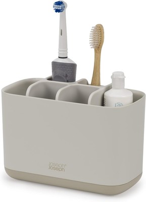 Joseph Joseph EasyStore großer Zahnbürstenhalter, ecru