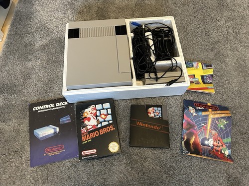 NES - Original Nintendo Konsole mit 2 Controllern und Super Mario Bros. in OVP - Bild 8 von 8