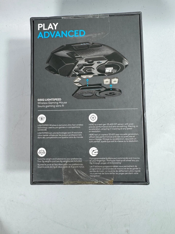 Logitech G502 Lightspeed Wireless Gaming Mouse - *NEW Hero 25K 25,600 DPI RGB - Image 2 of 4