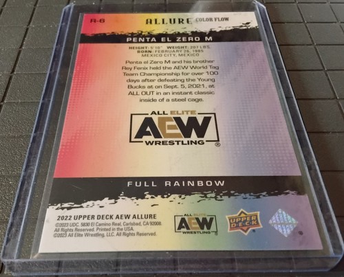 2022 Upper Deck AEW Allure Full Color Rainbow Achievement R-6 Penta El Zero M - Picture 2 of 2