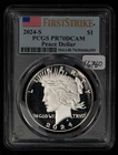 2024-S $1 Silver Peace Dollar Proof Coin San Francisco - PCGS PR 70 DCAM - X6780