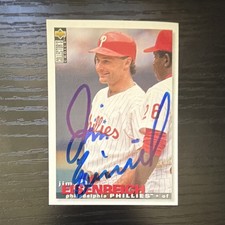 Upper Deck 1995 Collector's Jim Eisenreich #366 Phillies Autographed Baseball C…