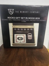 The Memory Company Rocks Gift Set in Wood Box Georgia Bulldogs Bottle Opener 