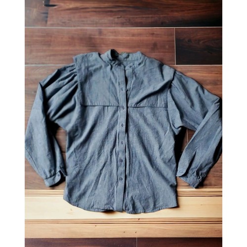 Vintage Western Cotton Chambray Blouse by Panhandle Slim - Picture 4 of 8