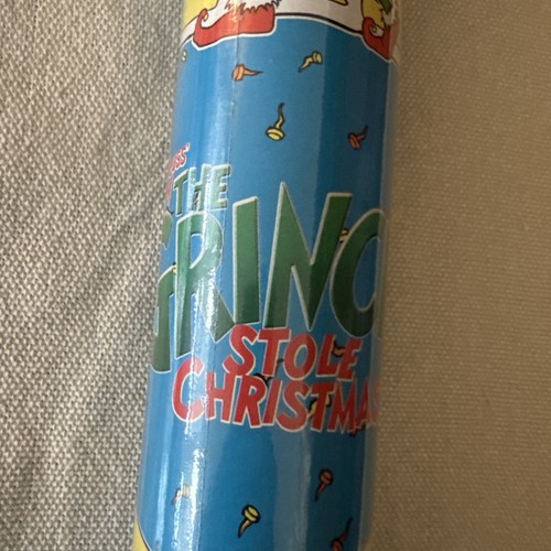 Vintage Dr.Seuss Grinch Who Stole Christmas Gift Wrapping Paper 50sq ft New 2000 - Picture 3 of 6